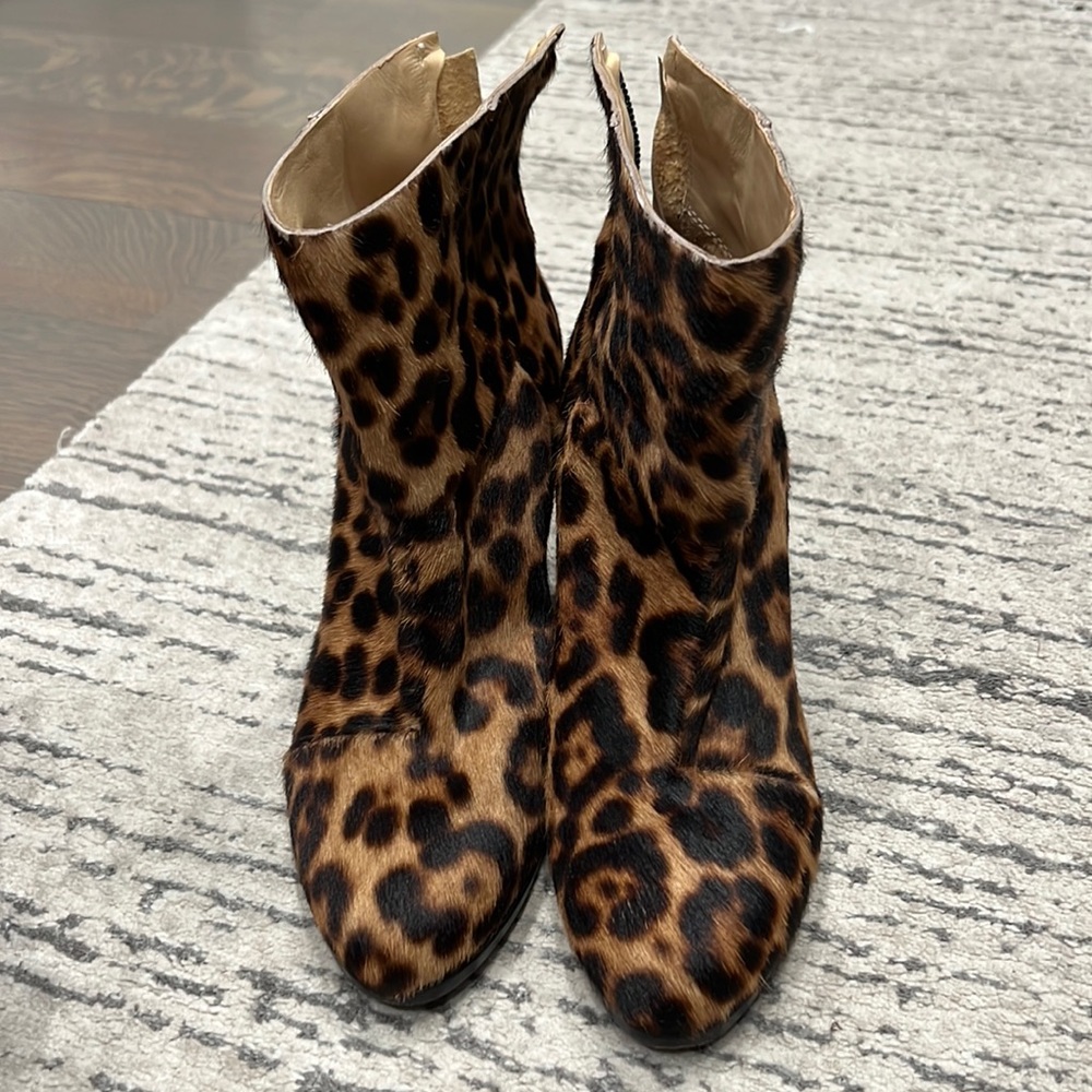 Leopard rag and bone boots